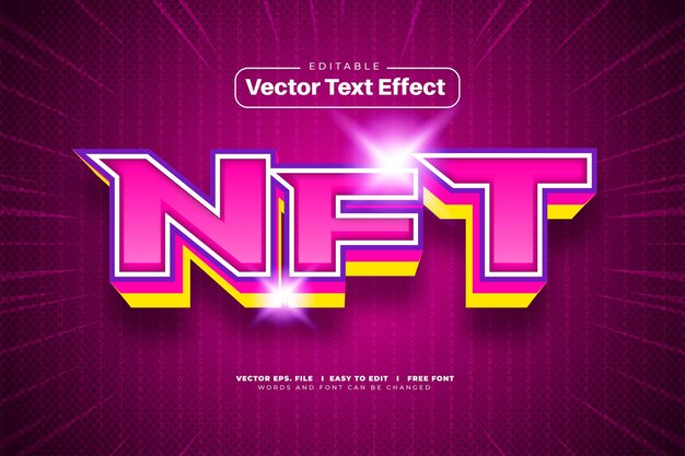 3D vet NFT-teksteffect