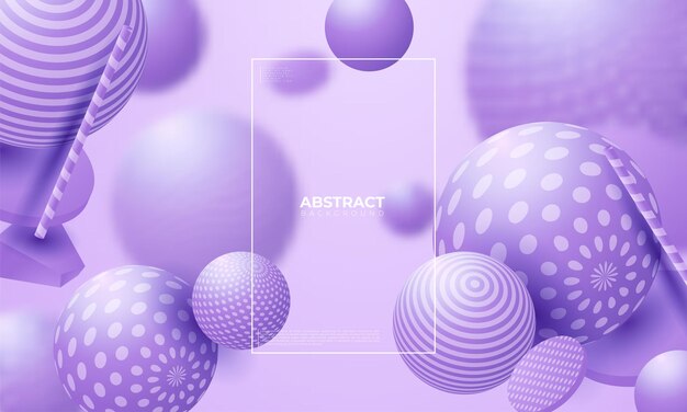 3d vloeiende bollen. Abstracte vectorillustratie van veelkleurige bubbels of ballen cluster. Moderne trendy-concept. Dynamisch decoratie-element. Futuristisch poster- of omslagontwerp