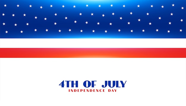 4 juli amerikaanse vlagbanner voor onafhankelijkheidsdag