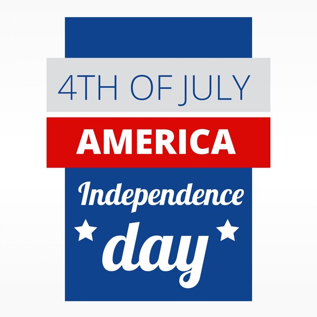4e juli amerikaanse indepence dag ontwerp