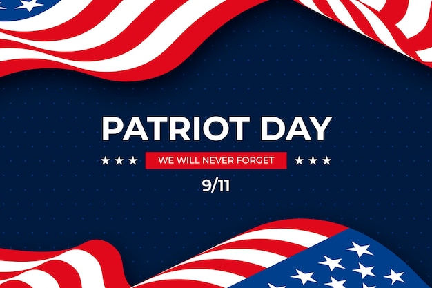 Gratis vector 9.11 patriot dag achtergrond