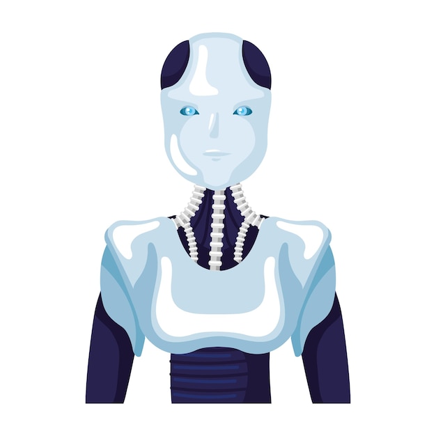 Gratis vector a.i. robot technologie voorzijde