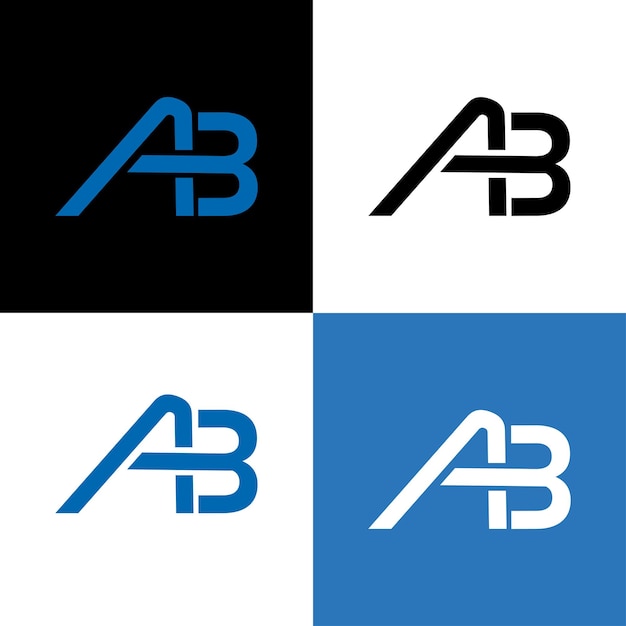 A letter b creatief logoontwerp