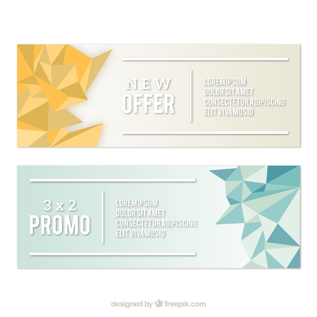 Gratis vector aanbieding banner