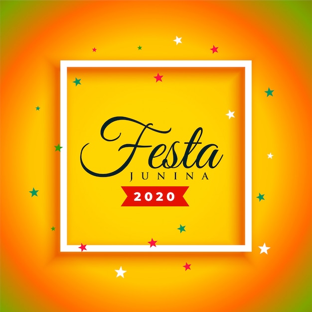 Aantrekkelijke festa junina viering poster achtergrond