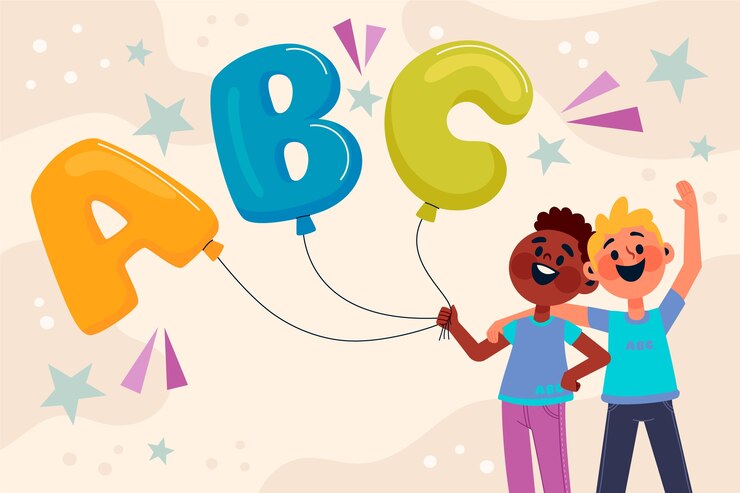 Gratis Vector abc achtergrond afbeelding