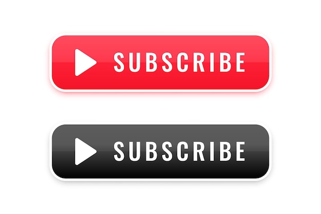 Abonneerknoppen voor uw youtube-videokanaalvector