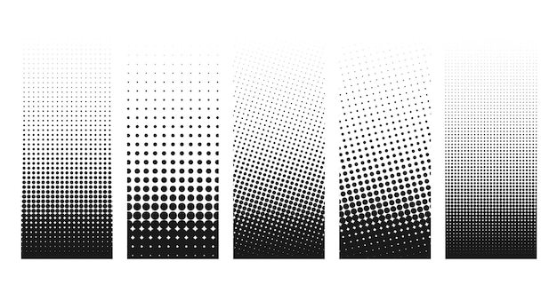 Abstract achtergrondontwerp van grunge halftone vervormde vormen