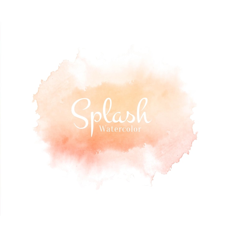 Gratis Vector abstract aquarel splash hand getekend ontwerp drawn