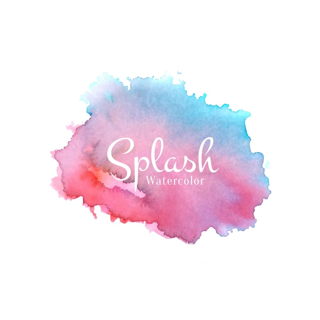 Abstract aquarel splash ontwerp