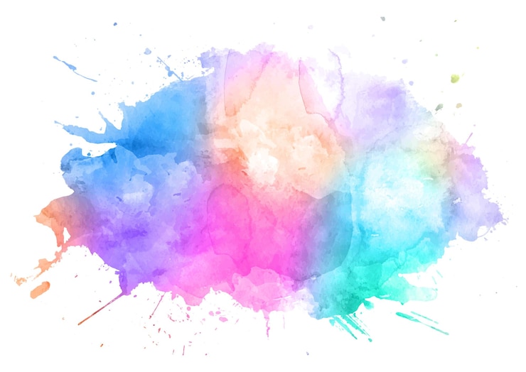 Gratis Vector abstract aquarel splatterontwerp