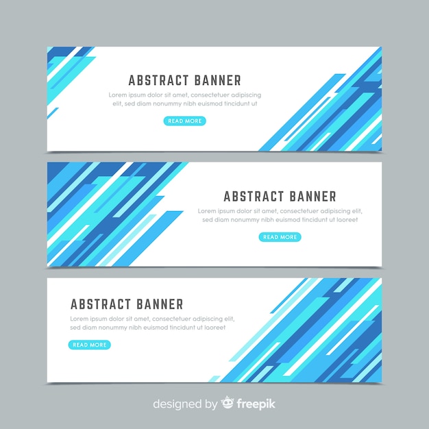 Gratis vector abstract bannerontwerp