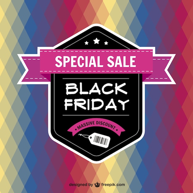 Gratis vector abstract black friday achtergrond