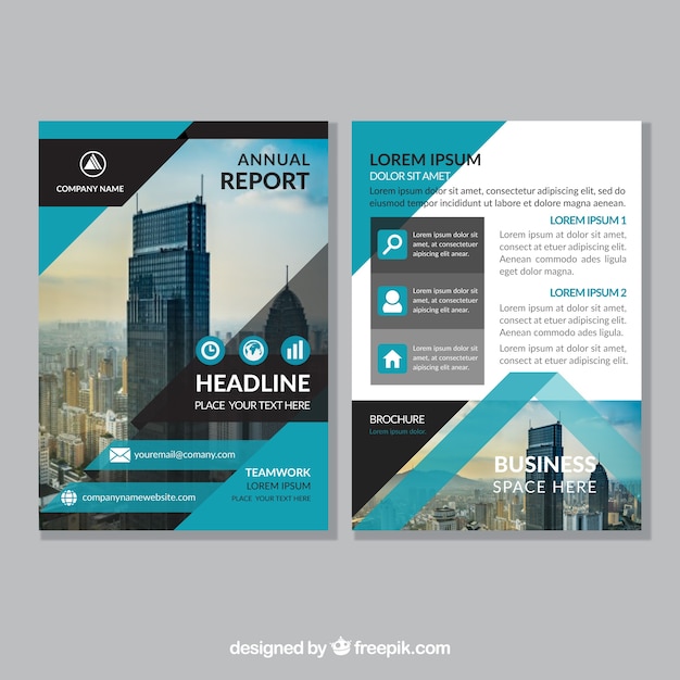 Abstract corporate brochure sjabloon