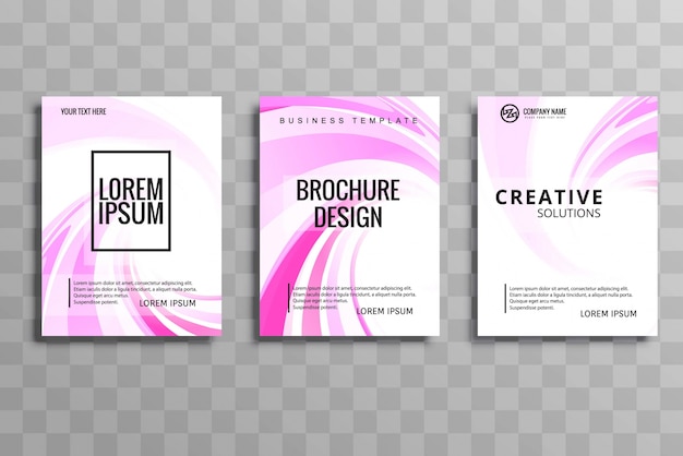 Abstract creatief de brochureontwerp van de golfbrochure