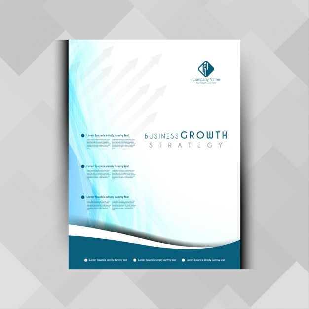 Gratis Vector abstract elegant zakelijke brochure ontwerp