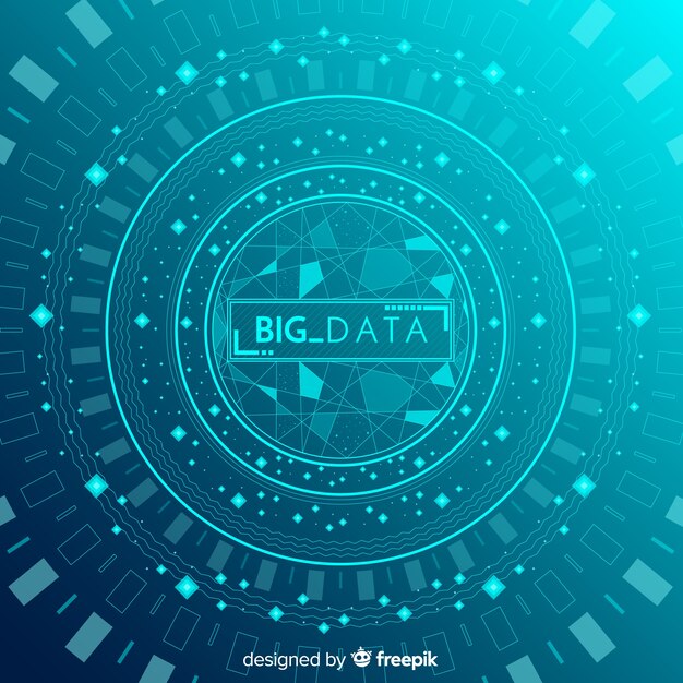 Abstract en modern big data-achtergrondontwerp