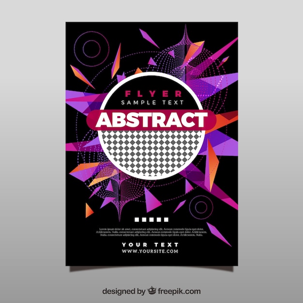 Gratis vector abstract flyerontwerp