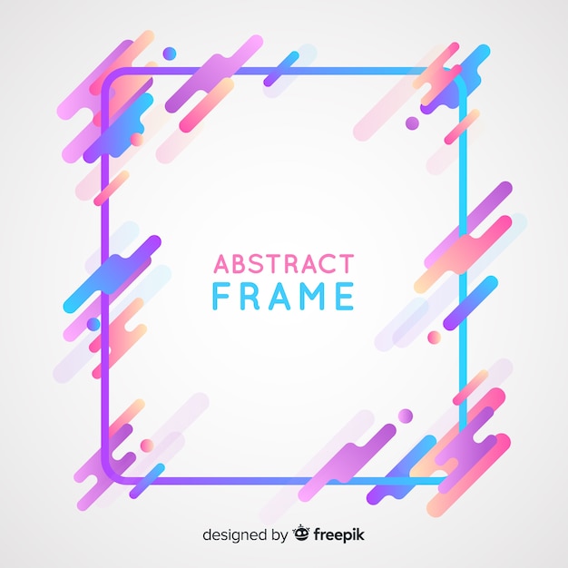 Gratis vector abstract frame achtergrond