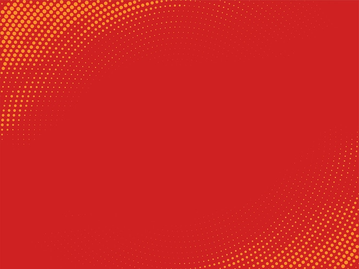 Gratis Vector abstract geel halftone ontwerp rode achtergrond