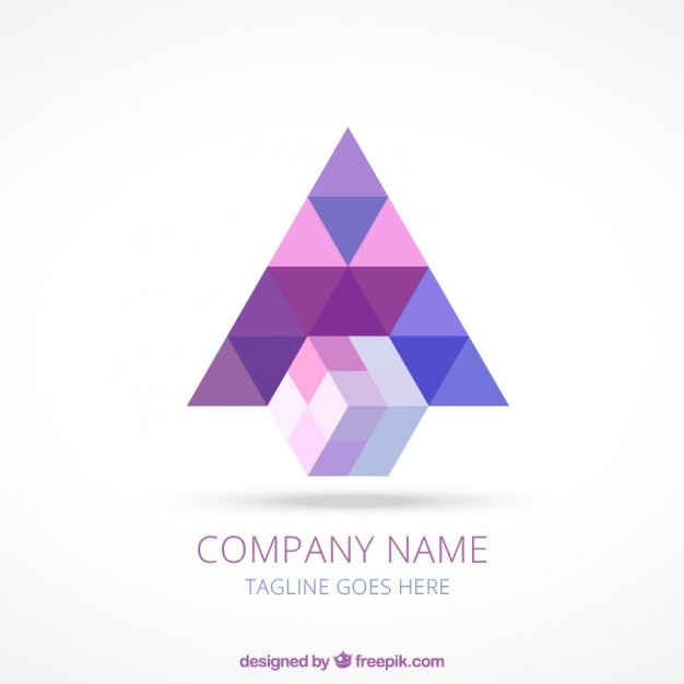 Gratis vector abstract geometrische logo