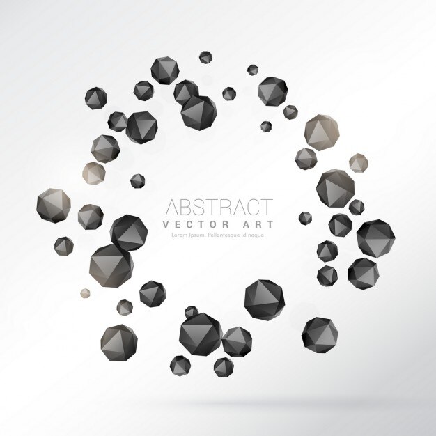 abstract geometrische vormen die cirkelkader