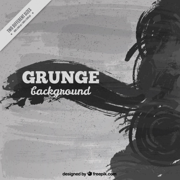 Gratis vector abstract grunge achtergrond van penseelstreken