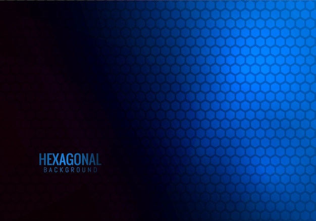 Abstract hexagonaal technologieblauw