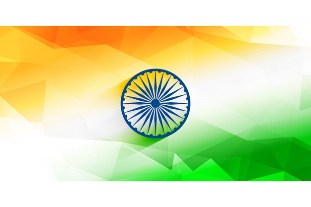 Abstract Indisch vlagontwerp als achtergrond