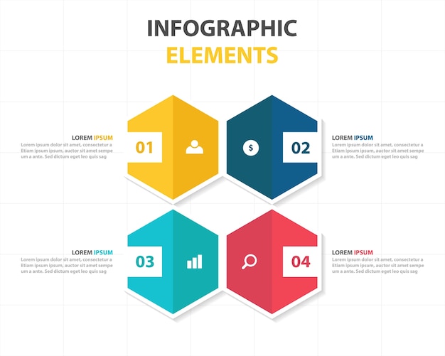 Gratis vector abstract infographic business template