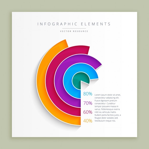 Abstract infographic design template