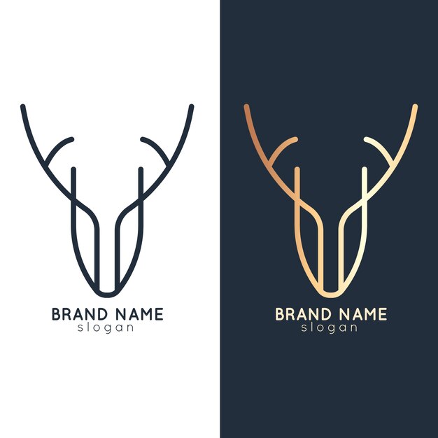 Abstract logo in twee versies