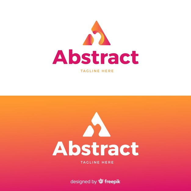 Abstract logo in verloopstijl