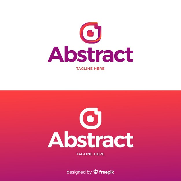 Abstract logo in verloopstijl