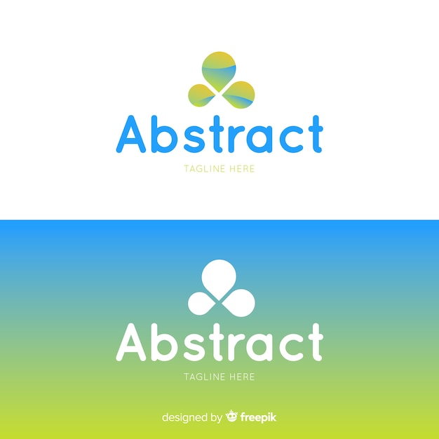 Abstract logo in verloopstijl