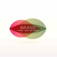 Gratis vector abstract logo ontwerp voor uw merk