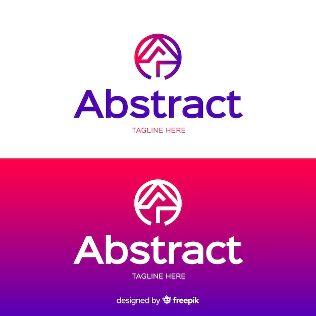 Abstract logo sjabloon voor lichte en donkere achtergrond