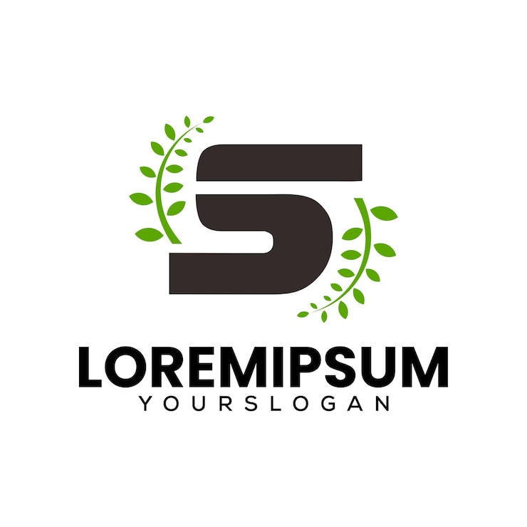 Gratis Vector abstract logoontwerp van de letter s