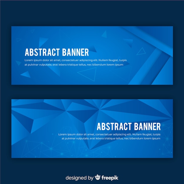 Abstract modern bannerconcept