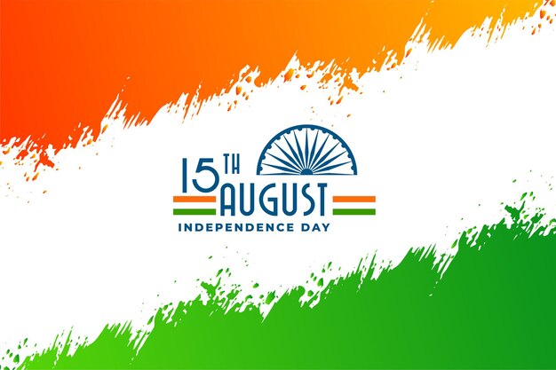 Abstract ontwerp van de banner van de Indiase onafhankelijkheidsdag
