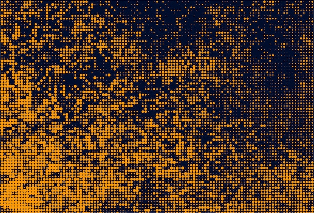 Abstract oranje gestippelde patroon achtergrond