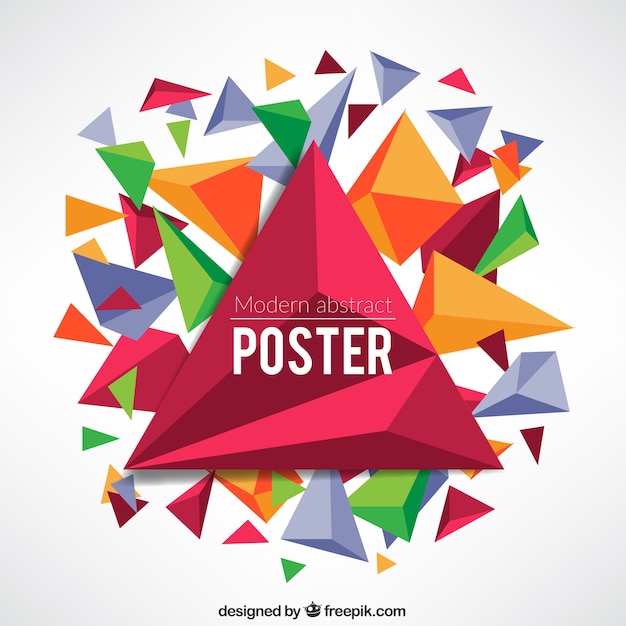 Abstract poster in geometrische stijl