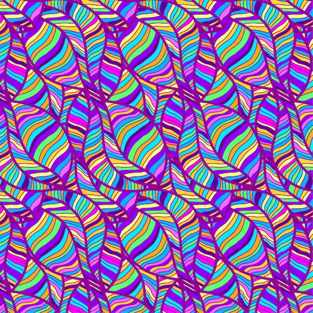 Abstract psychedelisch naadloos golfpatroon