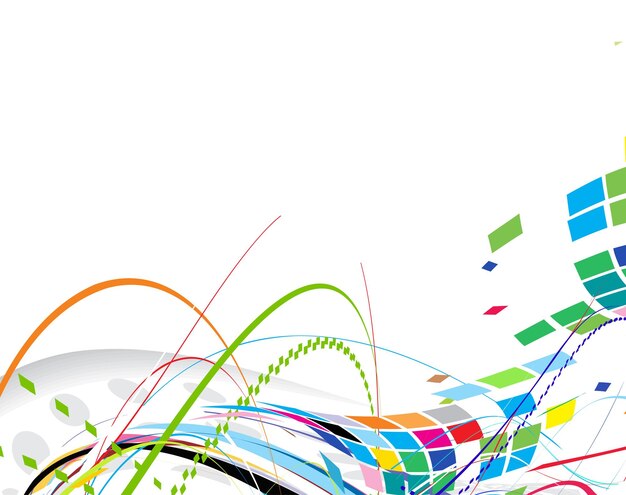 Abstract regenbooggolfmozaïek met ruimte van uw tekst vectorillustratie