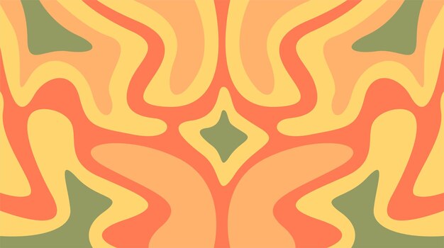Gratis vector abstract retro kleurenpatroon oranje