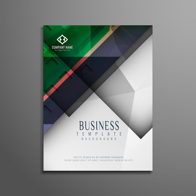 Abstract stijlvolle kleurrijke bsuiness brochure ontwerp