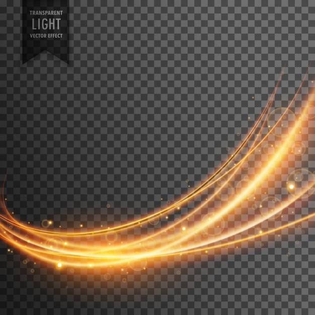 Gratis vector abstract transparante lichteffect in wave stijl