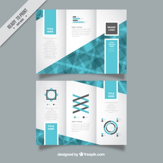 Abstract trifold template