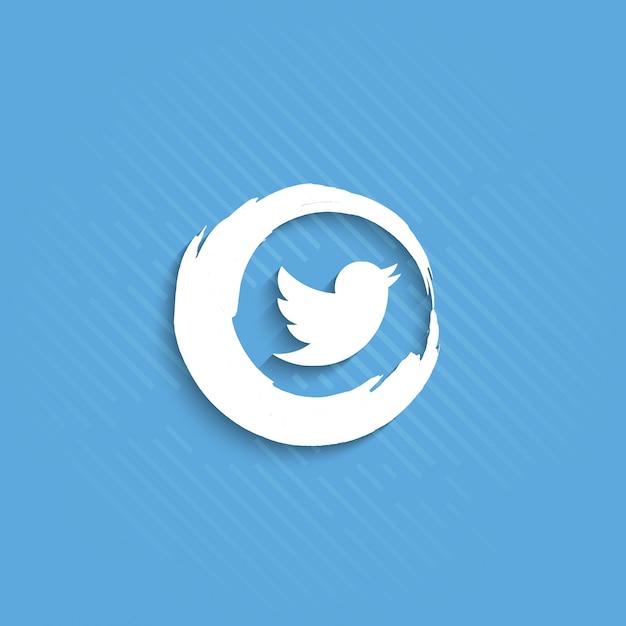 Gratis vector abstract twitter icoon