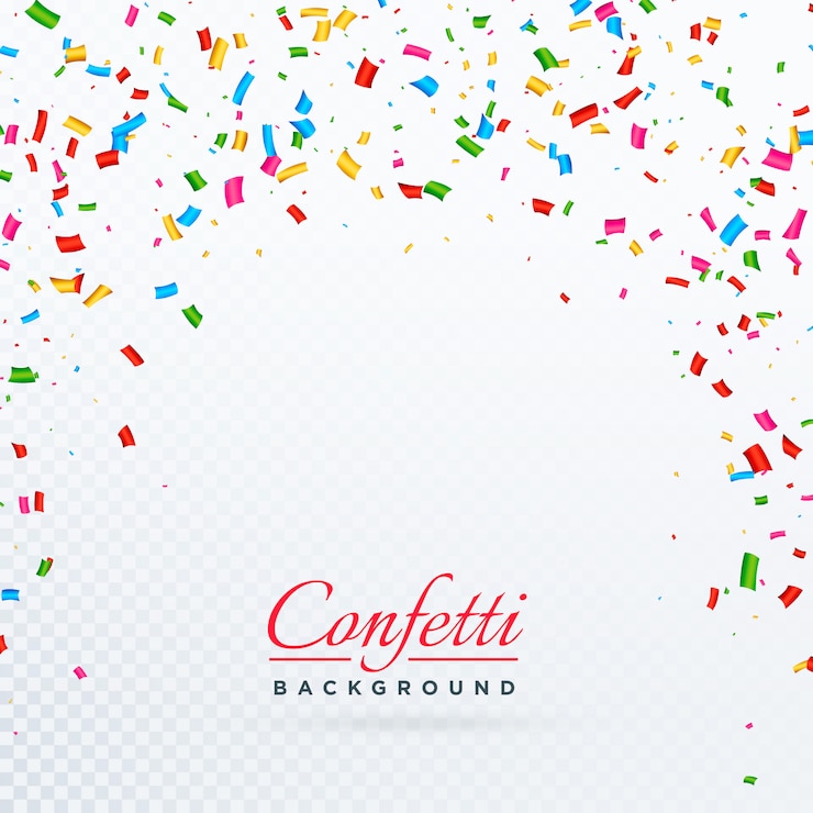 Gratis Vector abstract vector confetti achtergrondontwerp